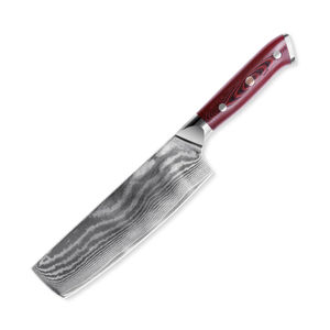 Cuchillo de Cocina Profesional de 5 Pulgadas, Acero de Damasco, con Mango de Madera de Sicomoro Figurado - Product Image 6