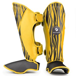 Espinilleras de Boxeo de Piel Sintética con Diseño Personalizado, para Muay Thai, con Protección para el Empeine, Diseño Nuevo, Logotipo Personalizado - Product Image 5