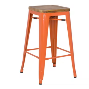 Taburete de Bar alto de metal industrial moderno para comedor y uso al aire libre, precios al por mayor para cafetería, restaurante, cafetería - Product Image 2