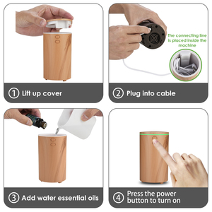 Xách Tay 100Ml USB Tự Động Nước Hoa Khuếch Tán Cho Xe Nhà Văn Phòng Điện Tử Hương Thơm Làm Mát Không Khí 1 Năm Bảo Hành Bàn - Product Image 6