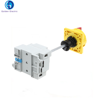 Sectionneurs de commutateur d'isolateur cc PV 1000V 32A 4 phases inverseur marche-arrêt à 2 positions avec panneau de cadenas et fonction rotative