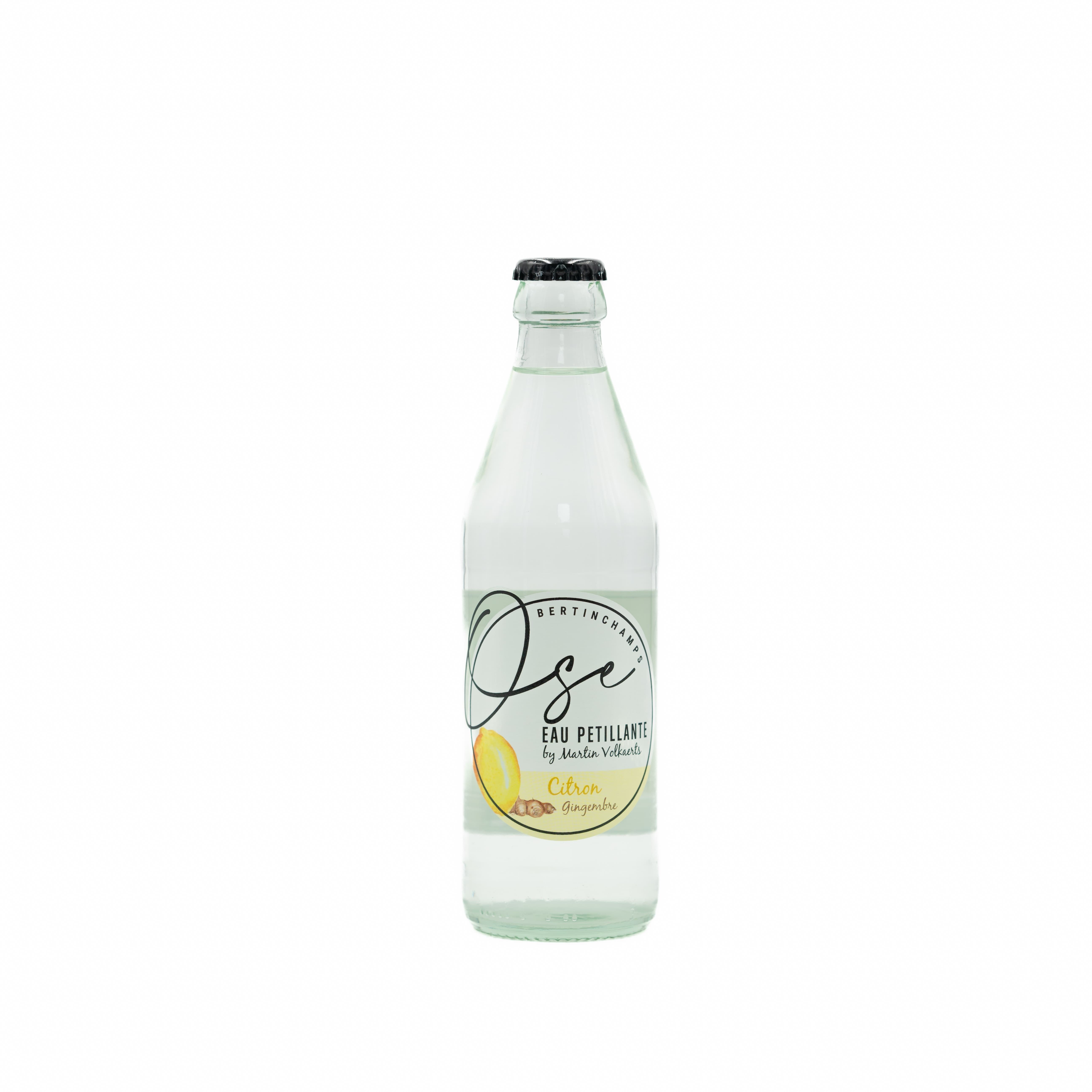 BIO Sparkling Water 33cl Lemon Ginger Ose Belgium Natural Carbonated Beverage Premium Hydration OEM Bottled Drink
