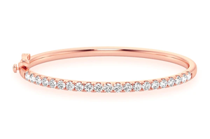 Scallop <b>Bangle</b> Bracelet Classic Real Diamond <b>Solid</b> <b>Gold</b> Hip Hop Style 2.00CTW IGI Certified Designer Jewelry Handcrafted - Product Image 5