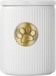 Urnes souvenir en métal en aluminium de haute qualité en bois fini urne pour animaux de compagnie en forme de coeur marron avec empreintes de pas à des prix abordables - Product Image 4