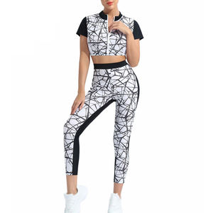 Ropa de yoga para correr de cintura alta para mujer, conjuntos de yoga, conjuntos de mujer, conjunto de 2 piezas, ropa de mujer - Product Image 3