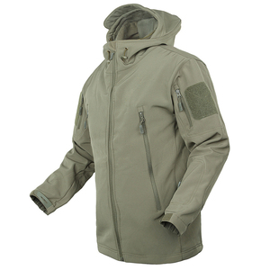 Coupe-vent course à pied chasse en plein air randonnée noir personnalisé hommes vestes imperméable tactique Softshell veste - Product Image 6
