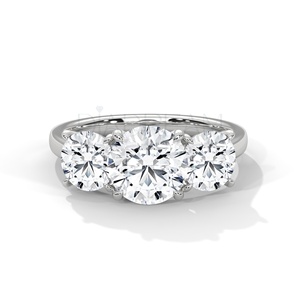 Anillo Original para mujer al por mayor, joyería fina de diseño clásico, anillo de joyería de diamante de moissanita con forma redonda de Plata de Ley 925 - Product Image 2