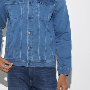 Latest Hot Selling Top Quality Men <b>Denim</b> <b>Jacket</b> Factory Direct Manufacturer <b>Lightweight</b> Men <b>Denim</b> <b>Jackets</b> - Product Image 5