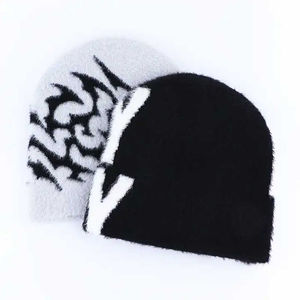 Nuevo Diseño 2026, Gorros de Invierno 100% Acrílicos, Gorros Personalizados con Estampado Jacquard, Gorros Unisex de Mohair Coloridos - Product Image 1