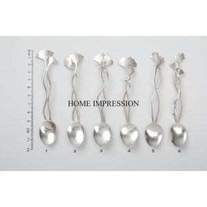 Gingko Leaves ชุดเครื่องใช้บนโต๊ะอาหารสีเงินขัดเงาวัสดุมาตรฐาน - Product Image 1