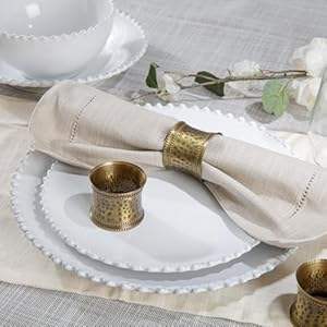 Ronds de serviette en métal sur mesure arrivée fraîche pour les dîners de mariage de Noël - Product Image 5