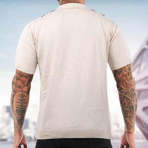 Men knitted polo <b>shirt</b> casual breathable soft fabric short sleeve classic fit <b>t</b> <b>shirt</b> for daily <b>office</b> and outdoor wear - Product Image 5