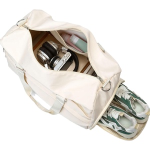 Sac de voyage de grande capacité pour vêtements avec compartiment à chaussures, séparation sec/humide, sac de sport en polyester, sacs de fitness pour femmes - Product Image 3