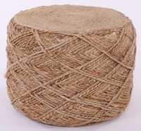 Pouf en jute fait à la main pouf repose-pieds rond tissé sièges de sol pour salon et chambre décor