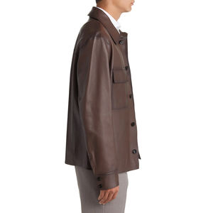 Chaqueta de Cuero para Hombre, Primavera y Otoño 2025, Alta Calidad, Personalizada, Directamente de Fábrica, Ropa al por Mayor - Product Image 3