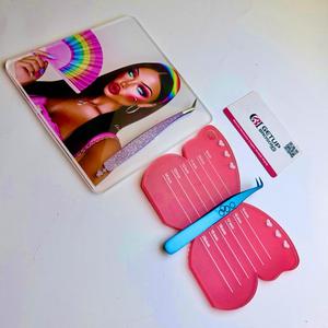 GETUP BROSONS Kit d'outils d'extension de cils en forme de papillon avec pinces et plaque magnétique pour l'application des cils - Product Image 2