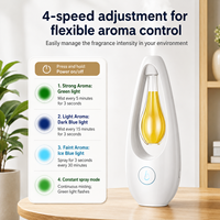 Humidificateur d'air ultrasonique 4 vitesses pour la maison, diffuseur d'huiles essentielles sans eau de 50 ml, couvre jusqu'à 500 m² Diffuseur d'arômes miniature de 7 pouces