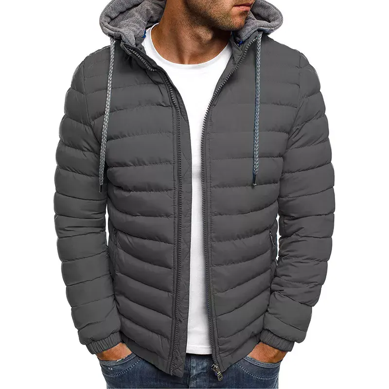 Premium Quality New Fashion Wholesale Winter Clothes Men Warm Jacket Padded Coat Hooded Puffer Jacket Customized ODM