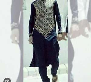 Best Clothing Manufacturers' Latest Design Solid Pattern Afghani <b>Dresses</b> for <b>Men</b> Custom Embroidery OEM ODM Service for Eid - Product Image 6