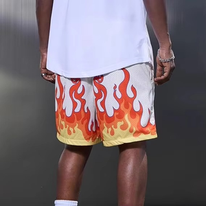 Design personnalisé Short en coton délavé à l'acide et à la teinture au soleil pour hommes et femmes 100% coton taille moyenne impression bouffante à bords bruts vente en gros - Product Image 4