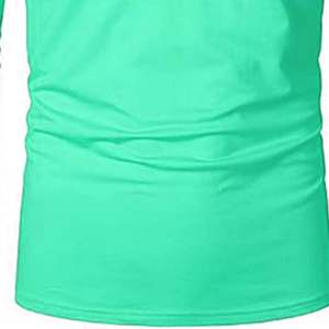 Nouveau gros couleur unie hommes polo revers marque à la mode à manches courtes hommes décontracté polyvalent Slim Fit haut - Product Image 6