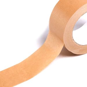 Rollo de Papel Kraft Ecológico de 50 Metros x 48 mm, Cinta Adhesiva Termofusible Activada por Agua, Sensible a la Presión, para Enmascarar Acrílico y Goma - Product Image 4
