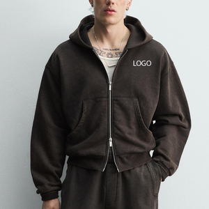 Men's <b>Hoodie</b> Factory Price High Quality Wholesale Rate Casual Wear With Zip Up Closure And Hood <b>For</b> Relaxed Fit Customized Logo - Product Image 1