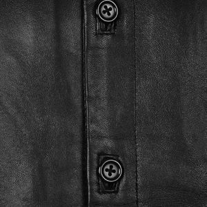 Chemise en cuir d'agneau véritable de haute qualité à séchage rapide pour hommes, poids léger, vente en gros, bon marché, meilleure conception personnalisée - Product Image 5