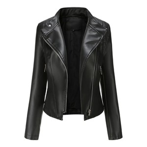Chaqueta de cuero GAF Real Fashion para mujer, ropa exterior holgada con el mejor diseño, chaqueta de cuero para mujer - Product Image 1