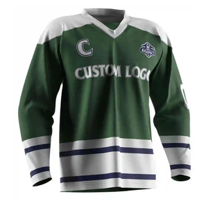 เสื้อทีมฮ็อกกี้น้ำแข็งพิมพ์ซับลิเมชันเต็มรูปแบบเสื้อทีมทีมฮ็อกกี้น้ำแข็งออกแบบได้ตามต้องการมีสายรัดต่อสู้สำหรับตลาดแคนาดา - Product Image 3