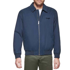 Veste bomber en satin de polyester imperméable et respirante avec logo personnalisé pour hommes, fermeture éclair sur le devant, service OEM Pakistan 2025 - Product Image 1