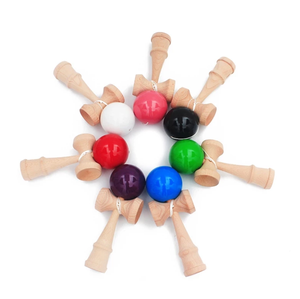Skill Play for Kids Boys Girls Viet Nam Kendama Professional <b>Wood</b> Toy Set Beginner Japanese Competition Jade <b>Sword</b> Ball Moon - Product Image 1