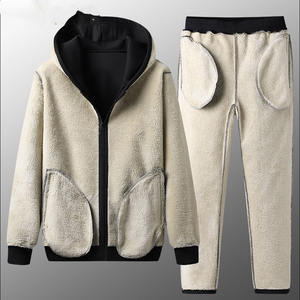 Conjunto Deportivo de Invierno para Hombre, con Capucha y Forro Polar Grueso, para Gimnasio, Fitness y Entrenamiento - Product Image 2