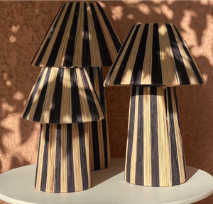 2024 article chaud fait à la main décor à la maison lampe de table en osier tissé à la main abat-jour couverture rotin naturel décor - Product Image 6