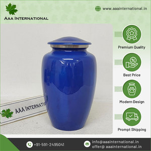 Increíble venta en calidad premium Hecho EN LA India Aluminio Funeral Cremación Recuerdo Cenizas humanas Urnas para compradores a granel - Product Image 2