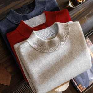 Fabricant de tricots personnalisé hiver couleur pure tricot à col haut pull en cachemire pour femmes - Product Image 5