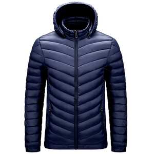 Chaqueta Acolchada Ligera de Alta Calidad para Hombre, Chaqueta Acolchada Personalizada, Holgada, con Capucha, para Hombre, 2025 - Product Image 1