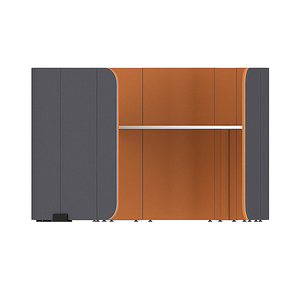 Station de travail acoustique compacte Hexagon FLOW 1 Fabric Office Pod pour des environnements de travail silencieux - Product Image 2