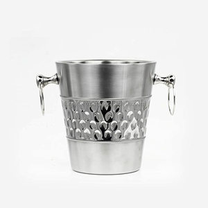 Refroidisseur de champagne en aluminium vintage personnalisable ou seau à bière pour les fêtes intérieures et extérieures ustensiles de bar - Product Image 5