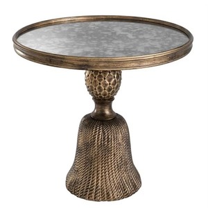 Table basse luxueuse Design victorien Table d'appoint cadre en métal avec dessus de table en marbre qualité incroyable à prix raisonnable - Product Image 1