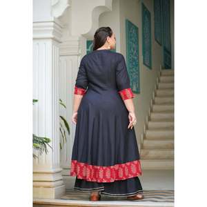 Vestido Angrakha de trabajo de lentejuelas flameadas de algodón XS estilo informal hasta la rodilla para damas de oficina y fiestas de bodas de verano - Product Image 2