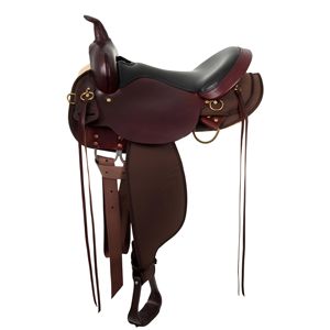 Selle Western Roping de qualité supérieure fabriquée à la main en cuir pleine fleur siège profond gréement réglable plaque plate matériel en laiton arbre Durable - Product Image 1