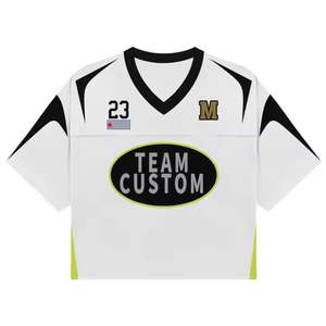 Maillot de football américain de grande taille, poids lourd et bonne qualité, impression de broderie par sublimation et confortable, à vendre - Product Image 5