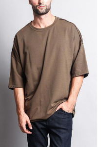 T-shirts grande taille pour hommes à manches courtes en tricot à col rond à séchage rapide et anti-boulochage du Bangladesh - Product Image 3