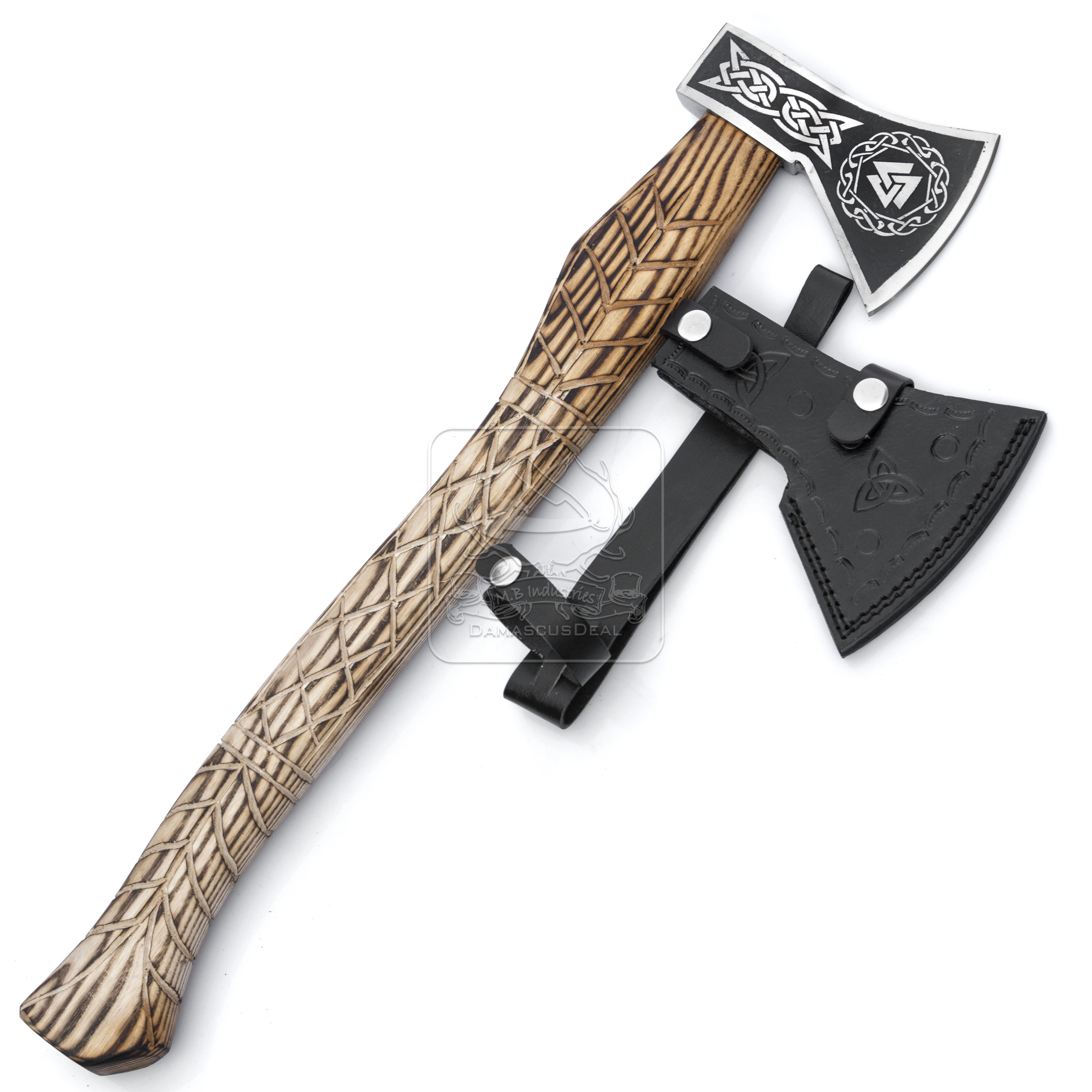 Viking Tomahawk Hatchet DD-VikingAxe-111 Hand Forged Axe Bearded Viking Axe Wholesale Top Quality Hand Made Axe Wooden Handle