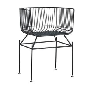 Indoor Furniture Metal Wire <b>Chair</b> Sturdy Design <b>Black</b> Coated Perfect for Home Hotels And Restaurant Decorative Furniture - Product Image 2