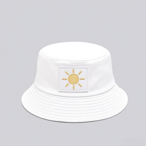 Fashion Wholesale woven patch Logo Women Men Canvas Fisherman Beach Sun Cap Designer Reversible Custom Bucket Hats - Product Image 3
