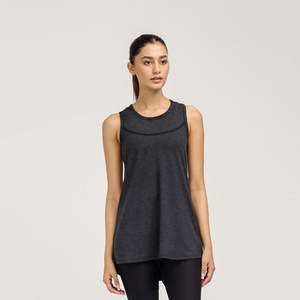 Débardeur de sport décontracté en coton 100% respirant, tricoté sur mesure, prix bas, pour femmes - Product Image 1