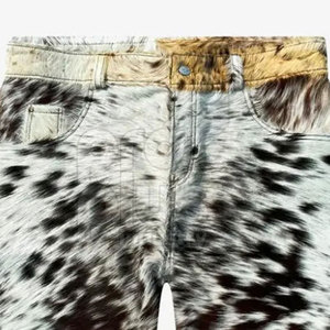 Shorts en cuir de vache véritable de qualité supérieure, taille mi-haute, écologiques, décontractés, pour le bureau et les voyages, pour hommes - Product Image 5