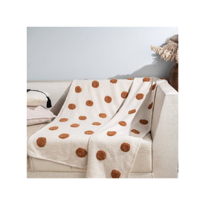 Jeté réversible en jacquard 50x60 pouces avec franges, fabriqué en Inde, qualité supérieure, idéal pour les acheteurs recherchant des articles de décoration intérieure élégants et doux - Product Image 5